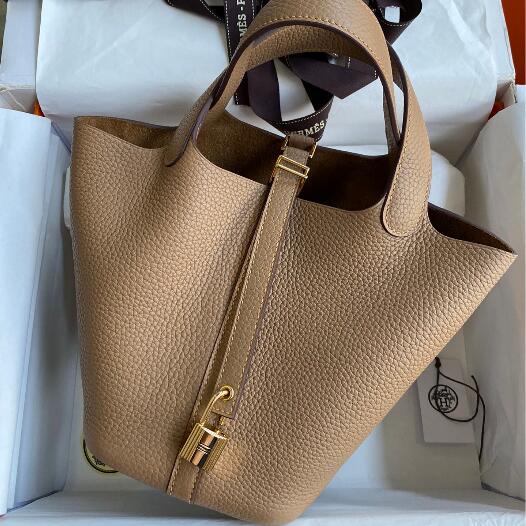 【エルメス HERMES】ピコタンロック18 PM トレンチ ゴールド金具 (100%マシン)